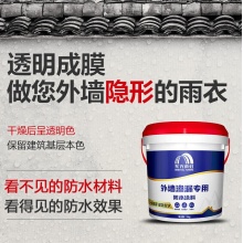 雨虹防水 外墙防水涂料 透明防水胶 补漏王 窗台补漏透明隐形防水 1KG
